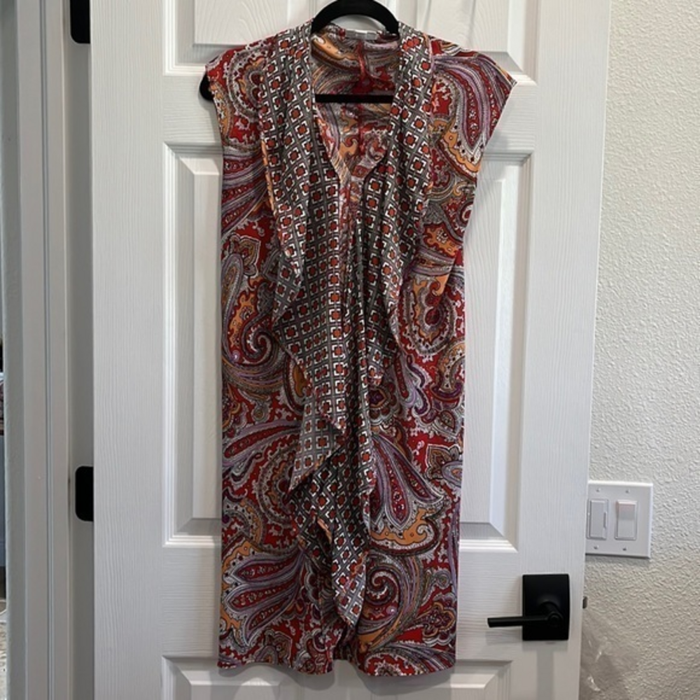 New without tags paisley print multicolor sleeveless dress